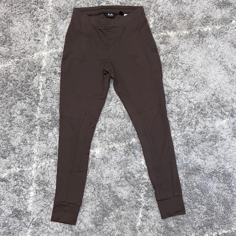 Du Jour Brown Leggings w/ Side Pockets. Sz. XXS